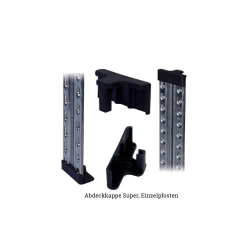 Abdeckkappen / Stahlfuß SUPER UNIRACK - Kunststoff Doppelpfosten SUPER